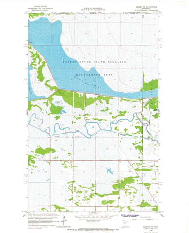 1966 Badger, MN - Minnesota - USGS Topographic Map v2