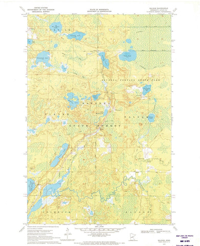 1970 Balsam, MN - Minnesota - USGS Topographic Map
