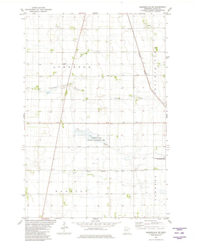 1981 Barnesville, MN - Minnesota - USGS Topographic Map