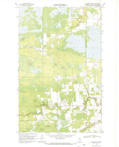 1968 Baudette, MN - Minnesota - USGS Topographic Map v3