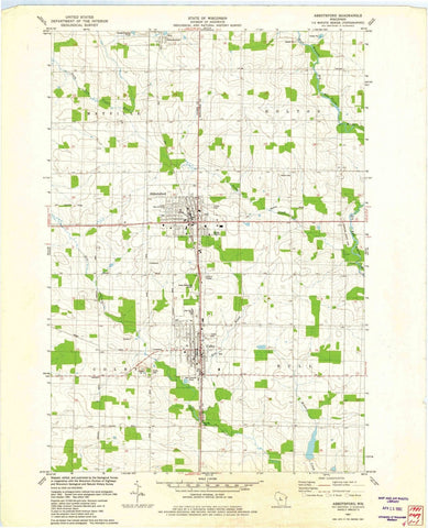1981 Abbotsford, WI - Wisconsin - USGS Topographic Map