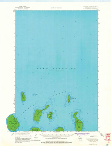 1963 Rocky Island, WI - Wisconsin - USGS Topographic Map v2