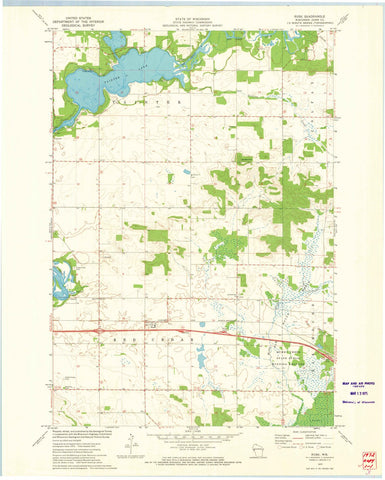 1972 Rusk, WI - Wisconsin - USGS Topographic Map
