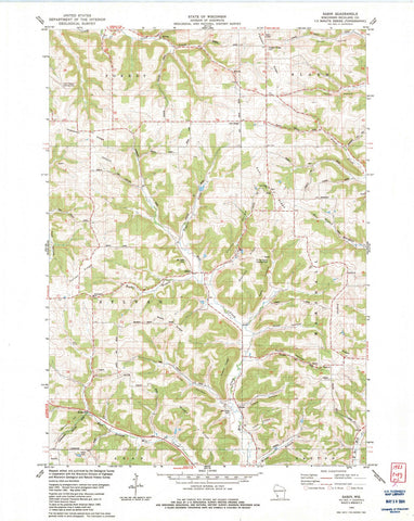 1983 Sabin, WI - Wisconsin - USGS Topographic Map