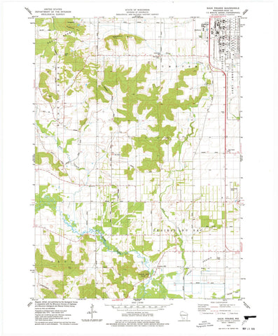 1975 Sauk Prairie, WI - Wisconsin - USGS Topographic Map