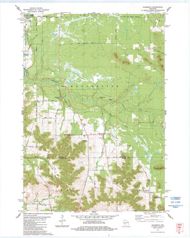 1983 Shamrock, WI - Wisconsin - USGS Topographic Map