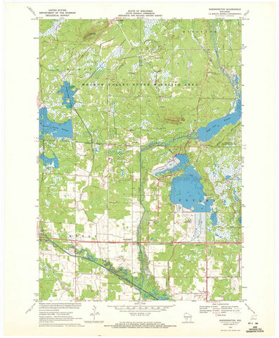 1970 Shennington, WI - Wisconsin - USGS Topographic Map