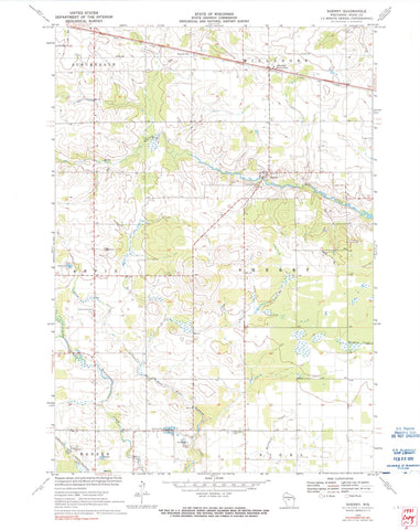 1970 Sherry, WI - Wisconsin - USGS Topographic Map