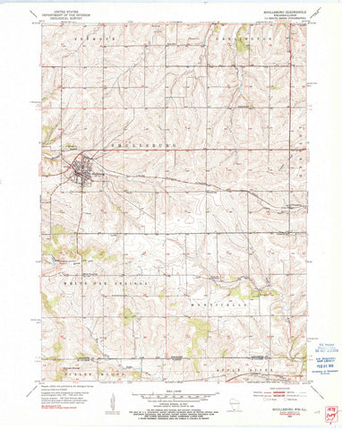 1952 Shullsburg, WI - Wisconsin - USGS Topographic Map