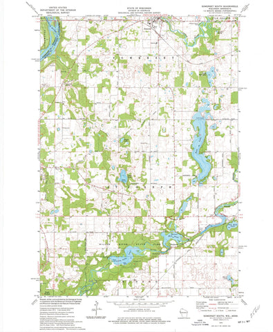 1974 Somerset South, WI - Wisconsin - USGS Topographic Map