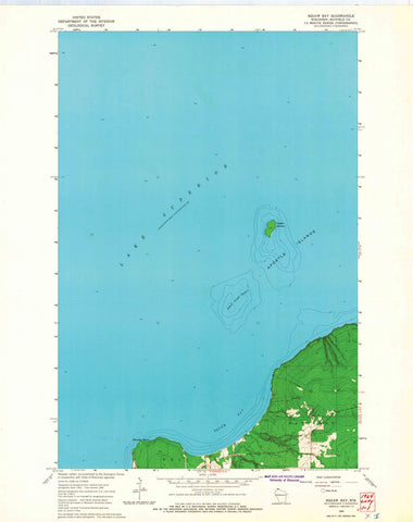 1964 Squaw Bay, WI - Wisconsin - USGS Topographic Map