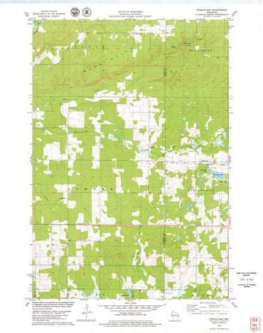 1978 Strickland, WI - Wisconsin - USGS Topographic Map