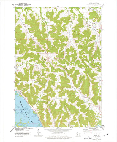 1974 Urne, WI - Wisconsin - USGS Topographic Map
