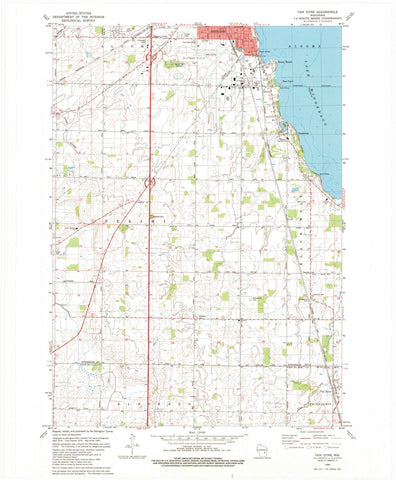 1980 Vanyne, WI - Wisconsin - USGS Topographic Map