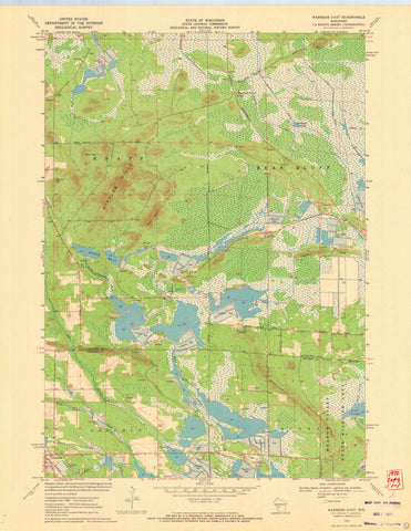 1970 Warrens East, WI - Wisconsin - USGS Topographic Map