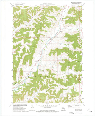 1973 Waumandee, WI - Wisconsin - USGS Topographic Map
