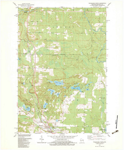 1982 Wausaukee North, WI - Wisconsin - USGS Topographic Map