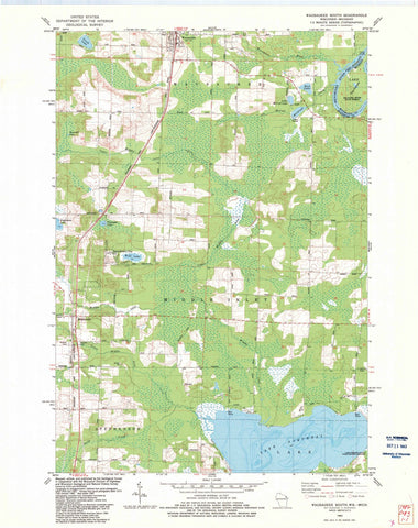 1982 Wausaukee South, WI - Wisconsin - USGS Topographic Map