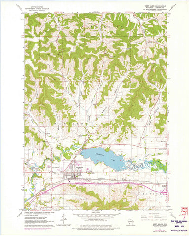 1963 West Salem, WI - Wisconsin - USGS Topographic Map