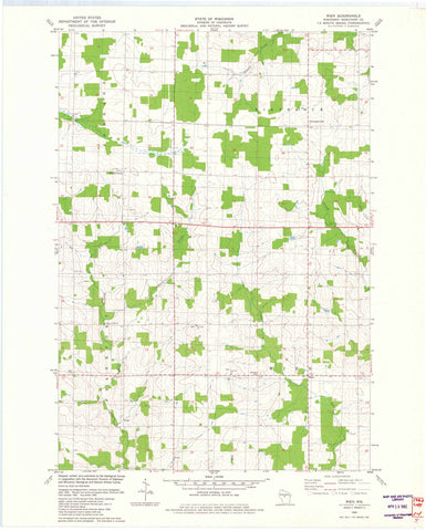 1982 Wien, WI - Wisconsin - USGS Topographic Map