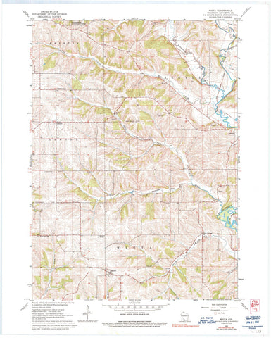 1962 Wiota, WI - Wisconsin - USGS Topographic Map
