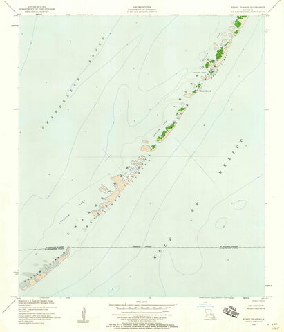 1951 Stake Islands, LA - Louisiana - USGS Topographic Map