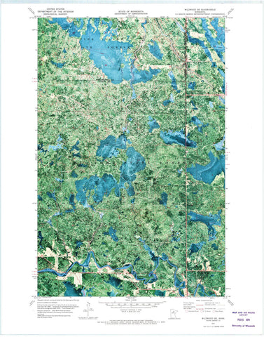 1971 Wildwood, MN - Minnesota - USGS Topographic Map v2