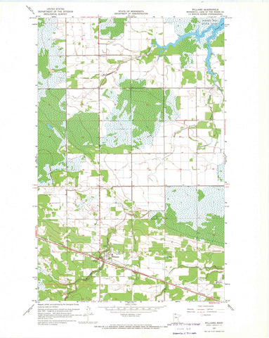 1967 Williams, MN - Minnesota - USGS Topographic Map v2