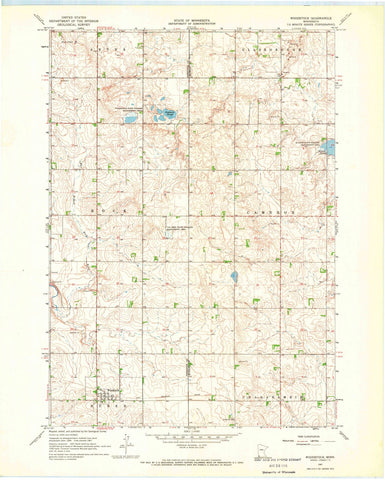 1967 Woodstock, MN - Minnesota - USGS Topographic Map