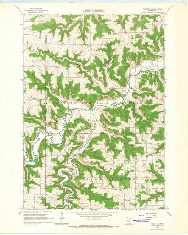 1965 Yucatan, MN - Minnesota - USGS Topographic Map