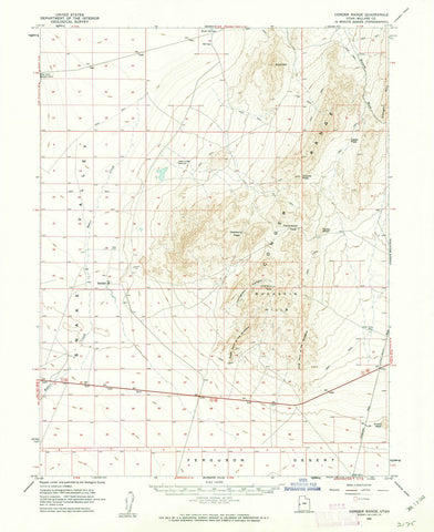 1960 Conger Range, UT - Utah - USGS Topographic Map
