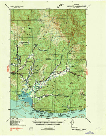 1940 Brookfield, WA - Washington - USGS Topographic Map