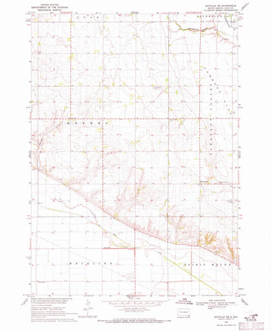 1969 Gayville, SD - South Dakota - USGS Topographic Map