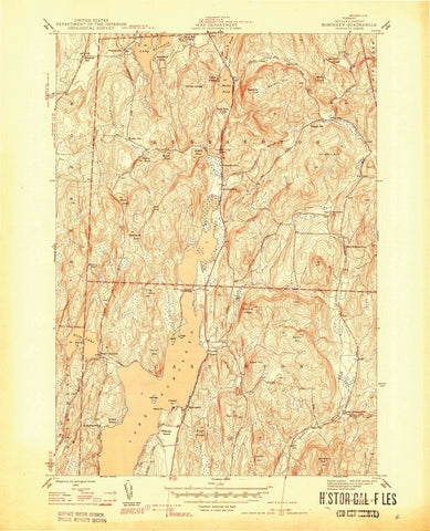 1944 Bomoseen, VT - Vermont - USGS Topographic Map v2