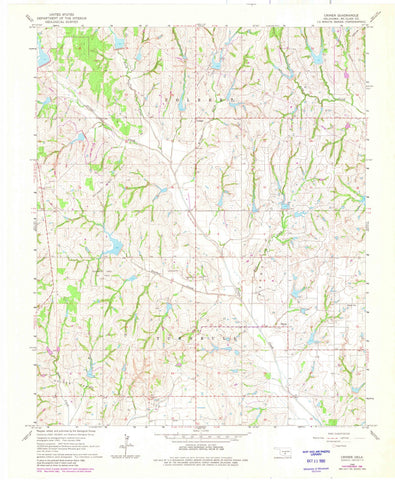 1966 Criner, OK - Oklahoma - USGS Topographic Map
