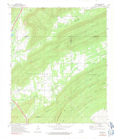 1973 Daisy, OK - Oklahoma - USGS Topographic Map