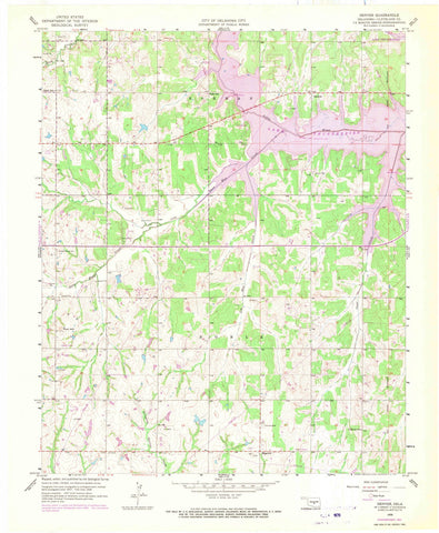 1958 Denver, OK - Oklahoma - USGS Topographic Map