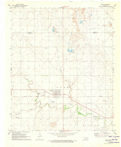 1971 Duke, OK - Oklahoma - USGS Topographic Map v2