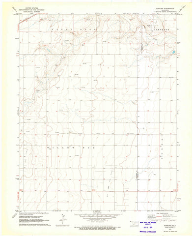 1971 Hopkins, OK - Oklahoma - USGS Topographic Map
