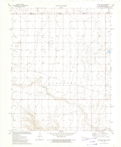 1973 Hough, OK - Oklahoma - USGS Topographic Map v2