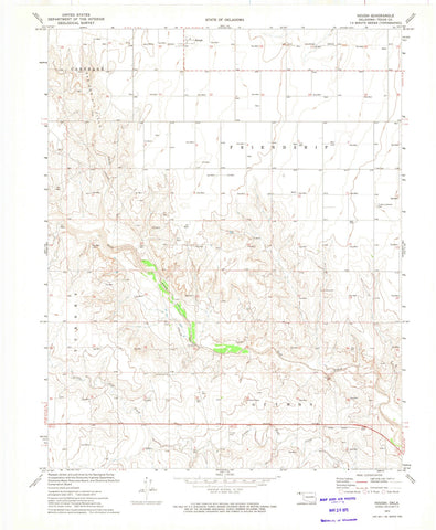 1973 Hough, OK - Oklahoma - USGS Topographic Map v4