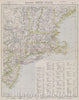 Historic Map : Eastern United States, 1880 , Vintage Wall Art