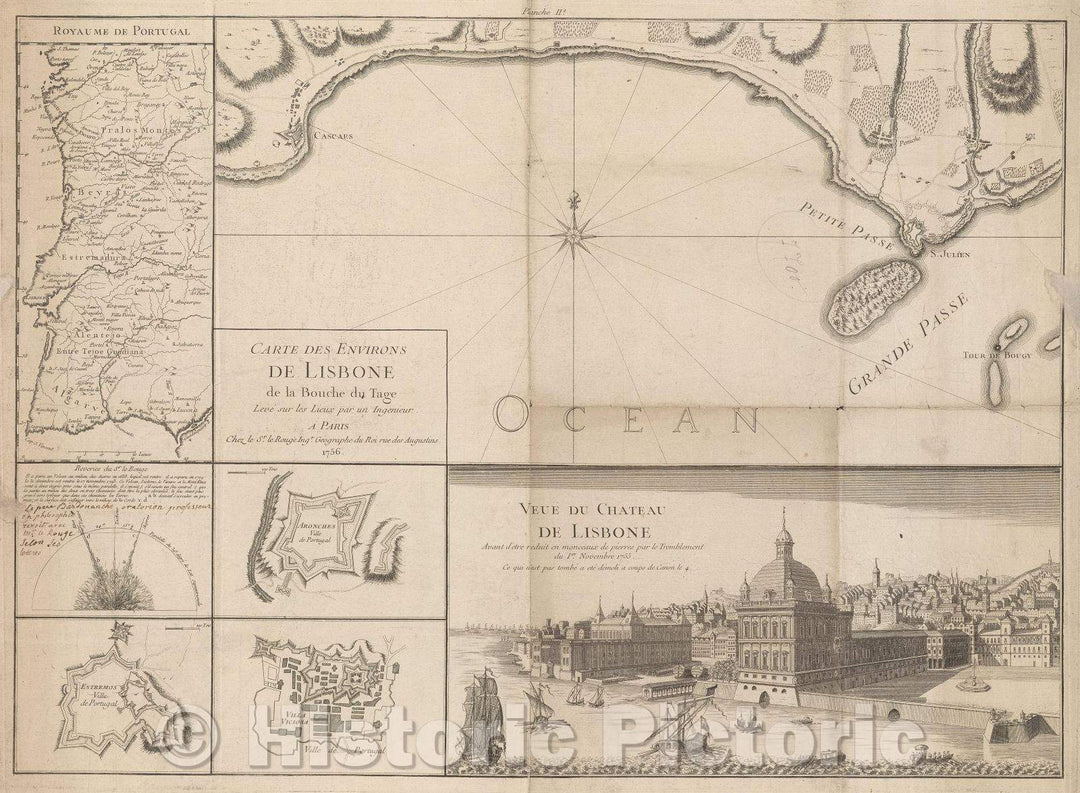 Historic Map : Plan de Paris et de ses Faubourgs en l'Etat qu'ilâ€š toit en 1765 : AugmenteÌ des nouveaux Boulevards, Places, Ecole Militaire andc: en 1762., 1772 , Vintage Wall Art