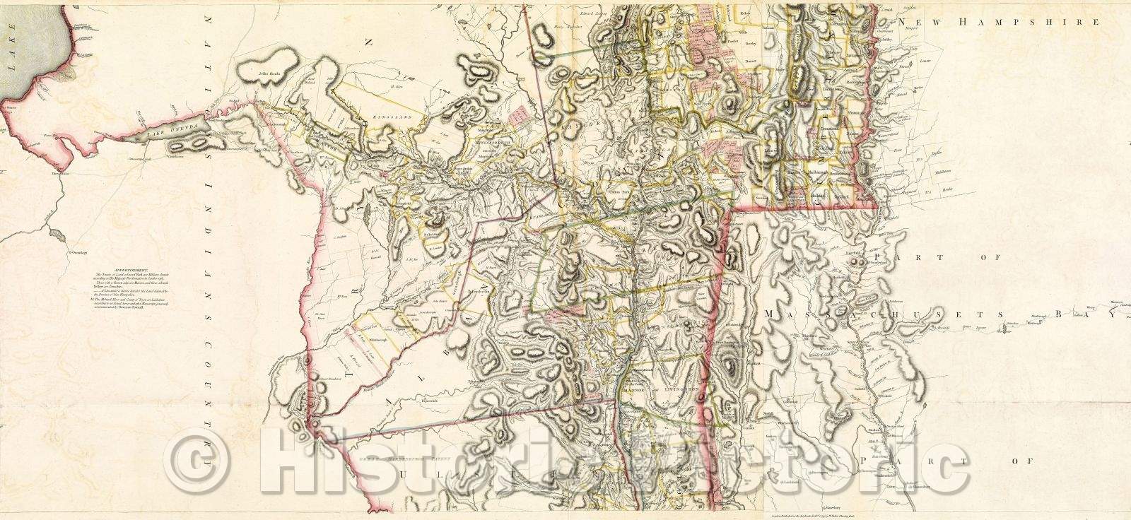 Historic Map : A Chorographical Map of the Province of New-York in North America, Divided into Counties, Manors, Patents and Townships, 1779 , Vintage Wall Art , v2