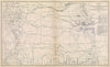Historic Map : Engineer Bureau War Department.  Section of map of the states of Kansas and Texas and Indian territory, with parts of the territories of Colorado, 1867 , Vintage Wall Art