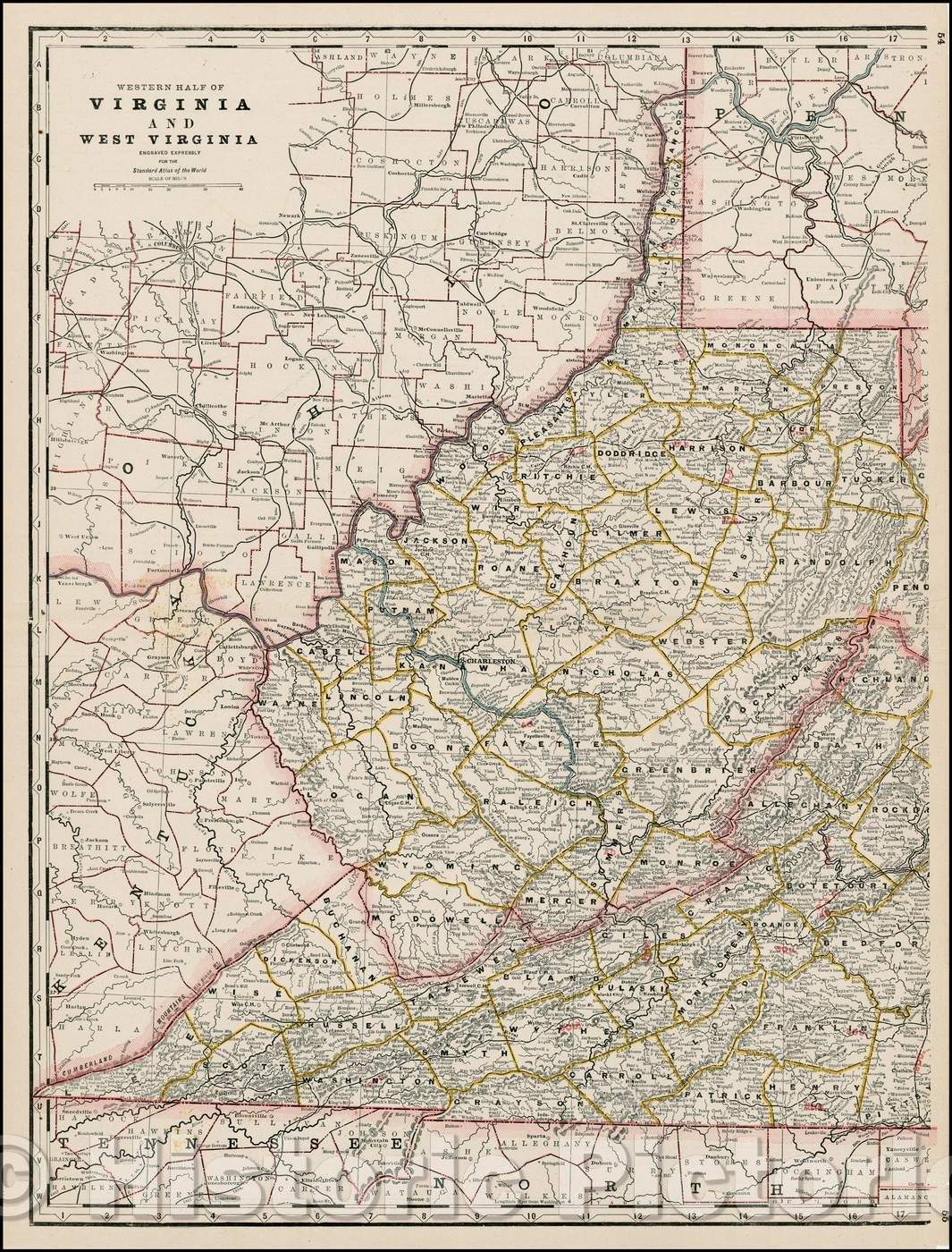 Historic Map - Map of The Netherlands, Belgium & Luxemburg, 1892, Rand McNally & Company - Vintage Wall Art