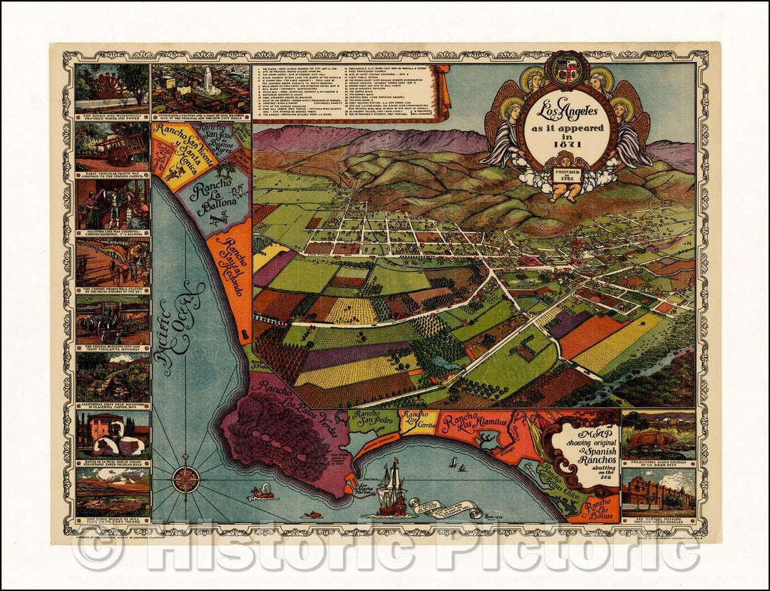 Historic Map - Los Angeles as it appeared in, 1929, Gores v2