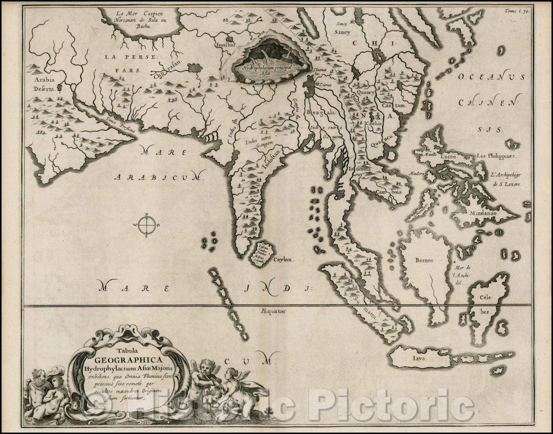 Historic Map - Tabula Geographica Hydrophylacium Asiae Majoris exhibens, quo Omnia Flumina sive proxime sive remote per occultos maeandros Originem suam Sortiuntur, 1665 v1