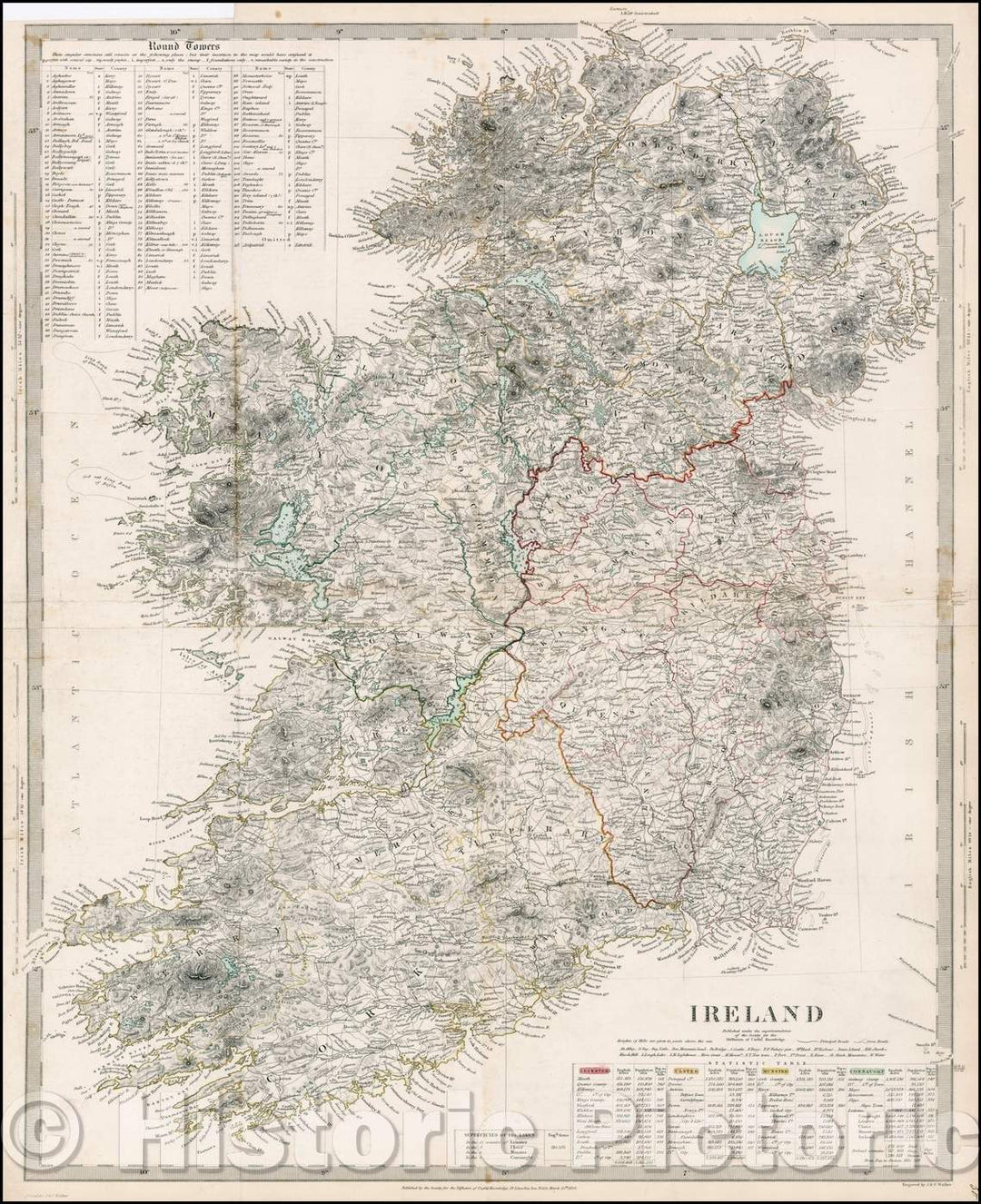 Historic Map - Ireland, 1833, SDUK v1