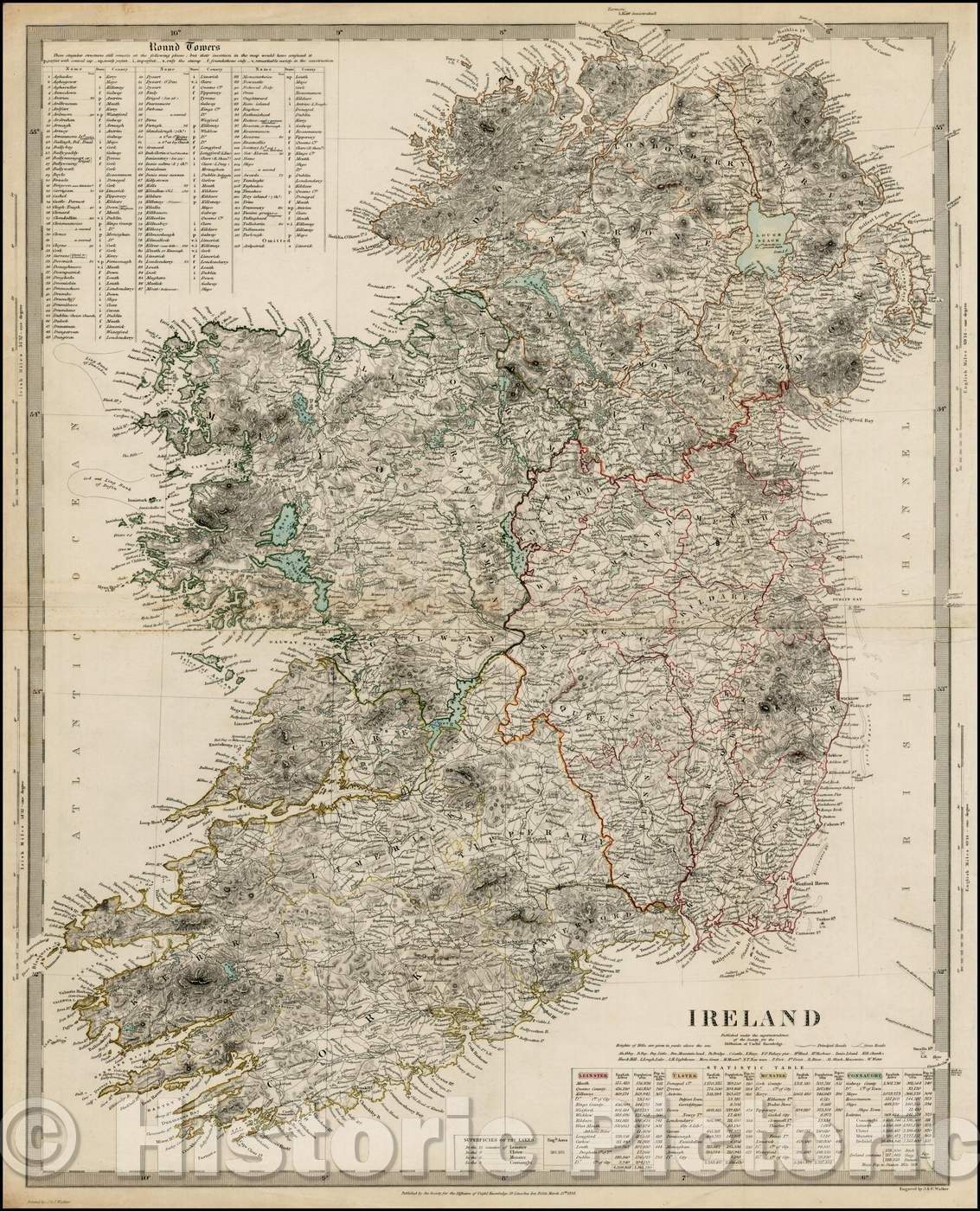 Historic Map - Ireland, 1833, SDUK v2